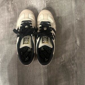 Adidas Cream and Black Sneakers